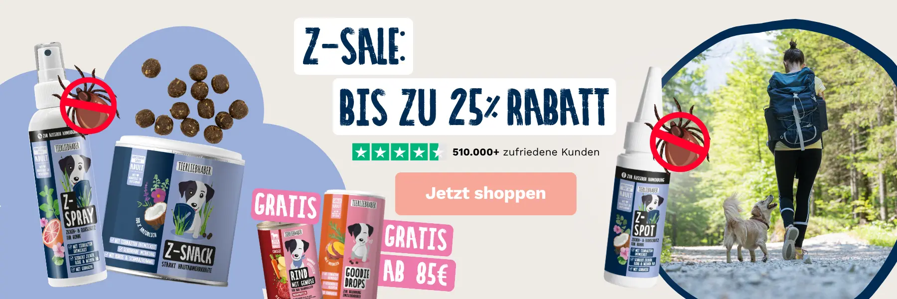 Natürliche Kraft für glückliche Hunde
